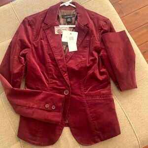 NWT women’s Calvin Klein corduroy blazer. Size small.